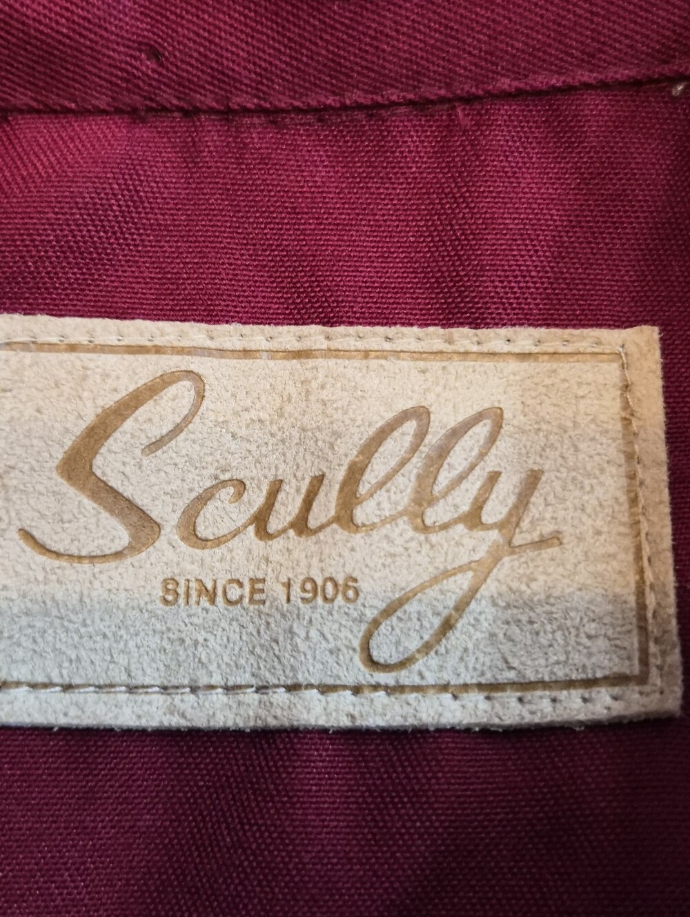 Scully Cranberry Floral Embroidered Rhinestone Western Shirt Size Small - Picture 4 of 9